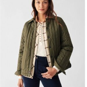 Olive Quilted Women's Jacket